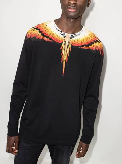 Marcelo Burlon County Of Milan Wings-print T-shirt outlook