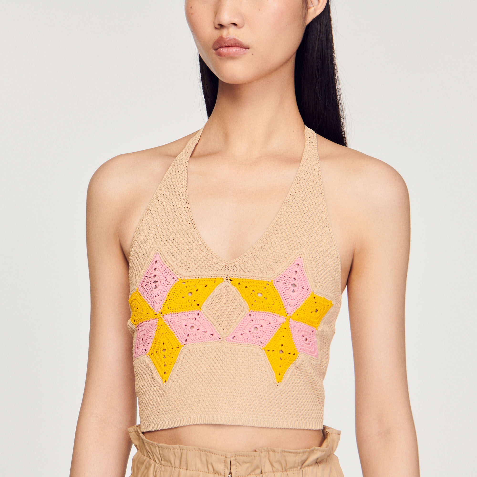Cropped crochet top - 4