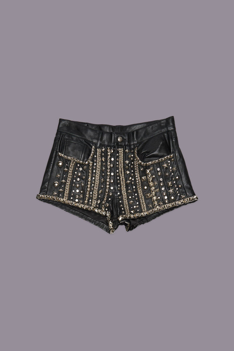 5-POCKET LEATHER SHORT 4