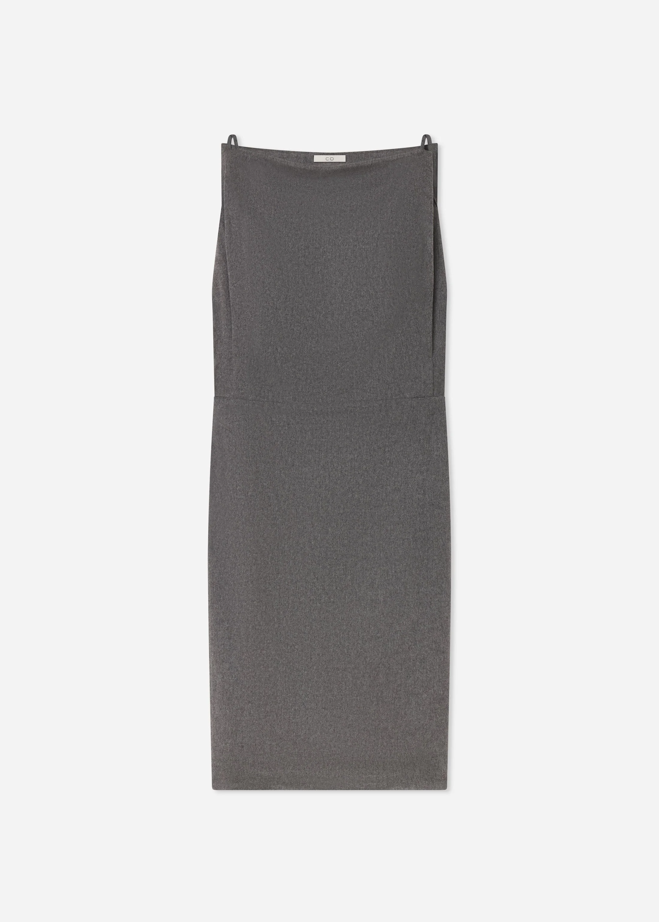 Bateau Shift Dress in Wool Cashmere - 1