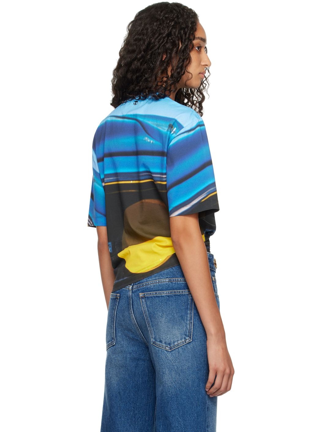 Multicolor Piercing Fast Cars T-shirt - 3