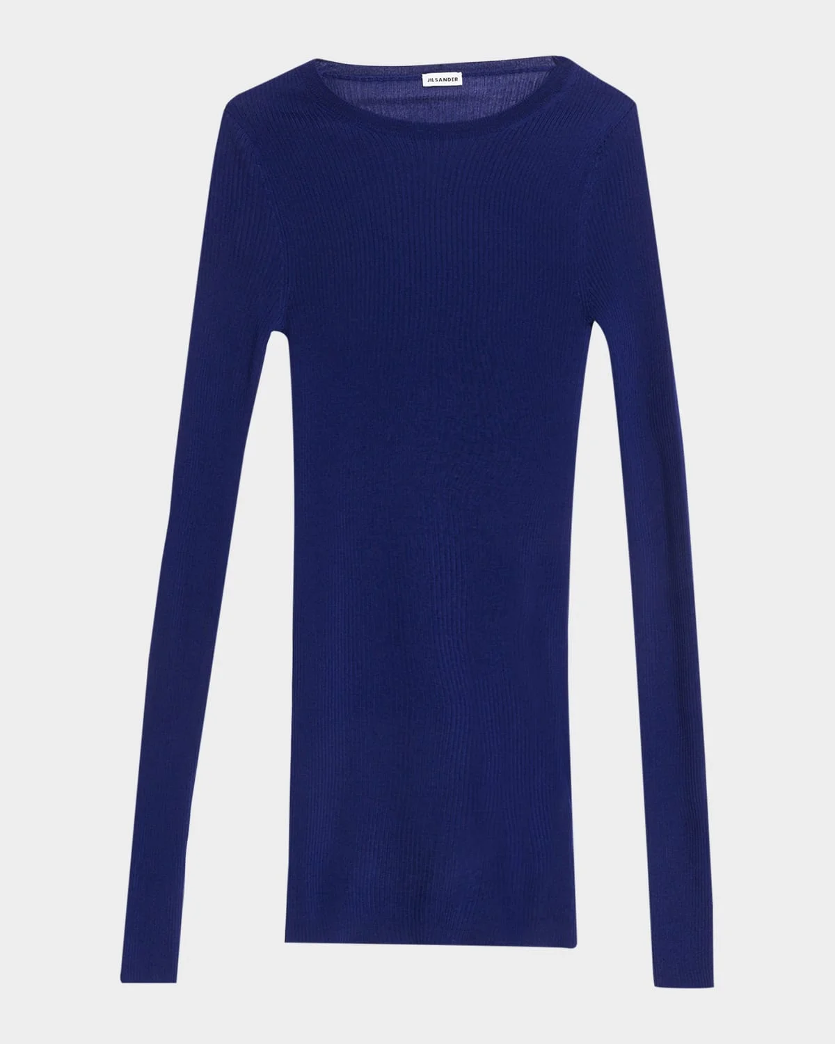 Ribbed Wool Crewneck Sweater - 1