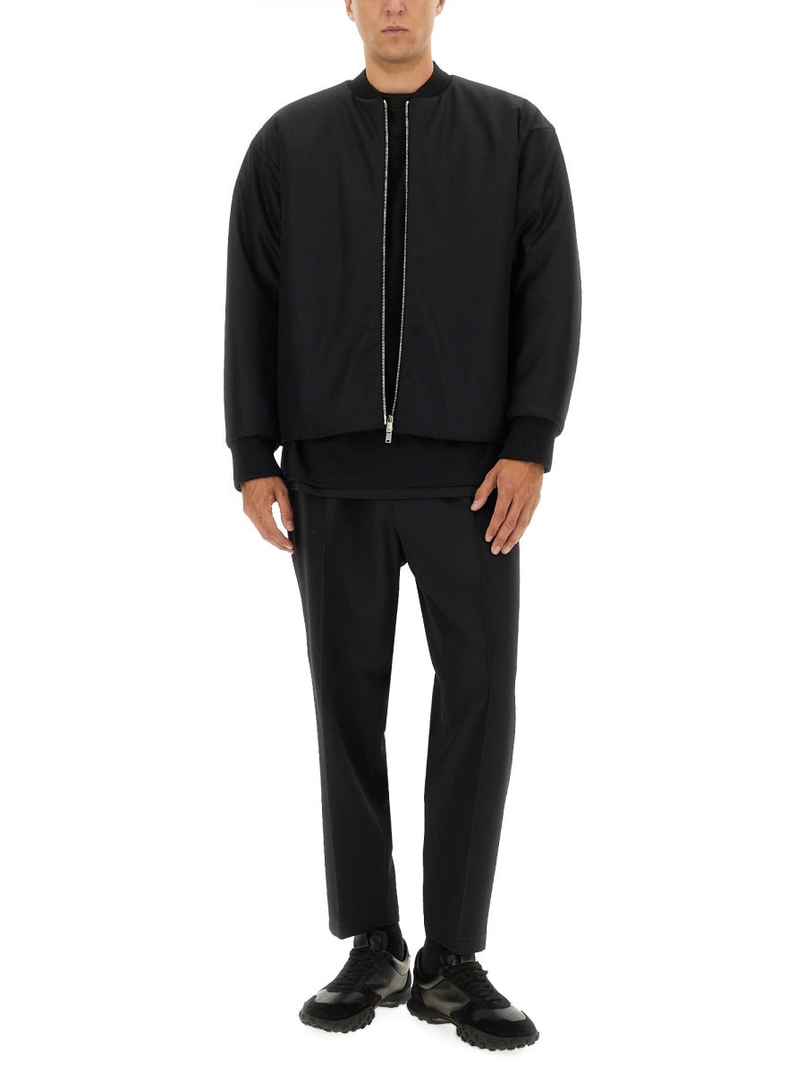 Jil Sander Men Wool Bomber. - 2