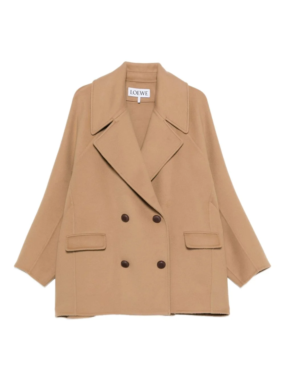 Loewe Women Wool Double-Breasted Coat - 1