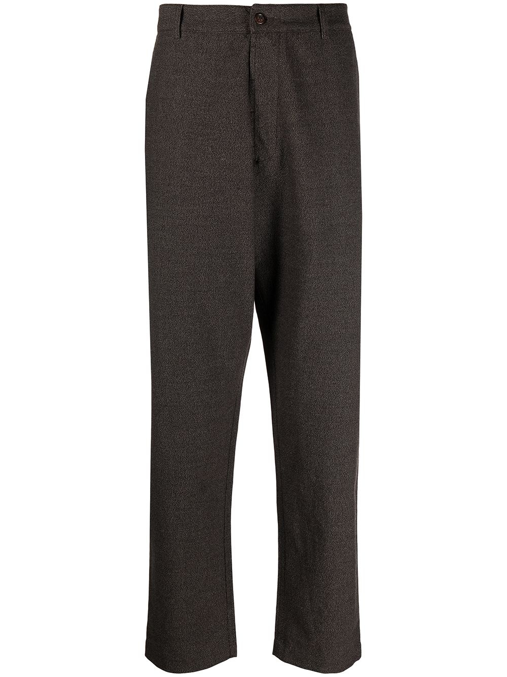 tailored straight-leg trousers - 1