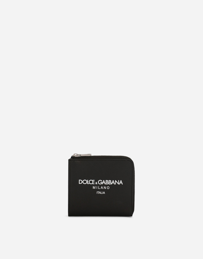 Calfskin card holder with logo 1