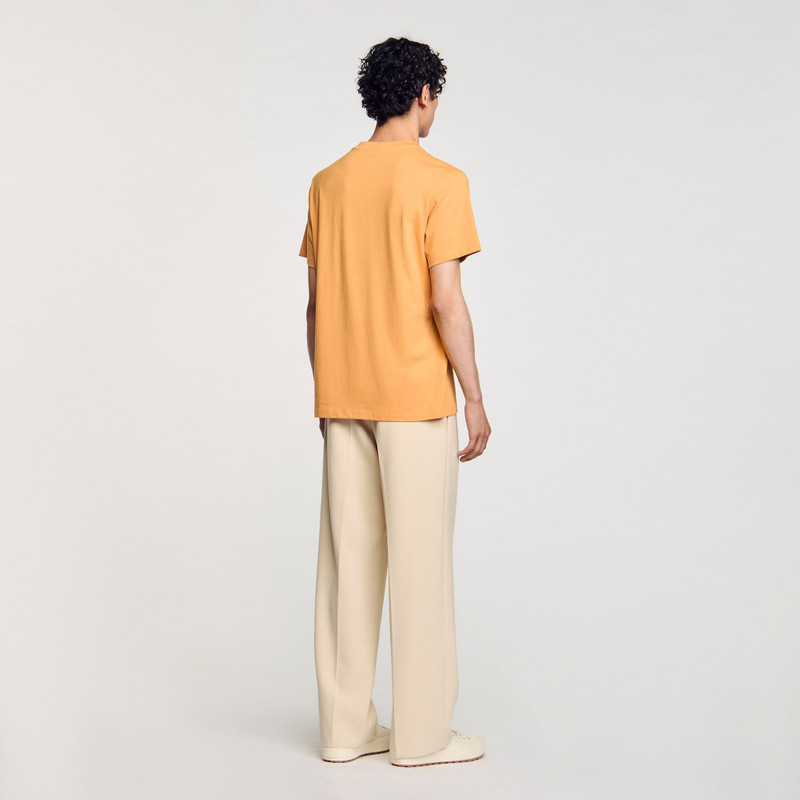 WAVE PRINT COTTON T-SHIRT 5