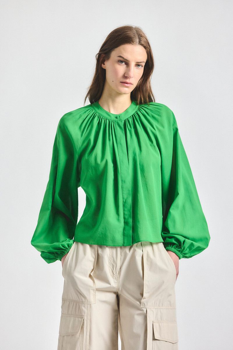 ZOEY BALLOON SLEEVE TOP 1