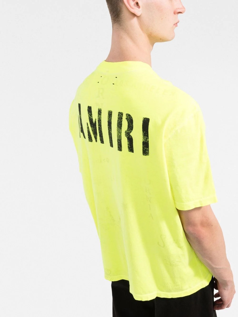 army stencil cotton T-shirt - 3