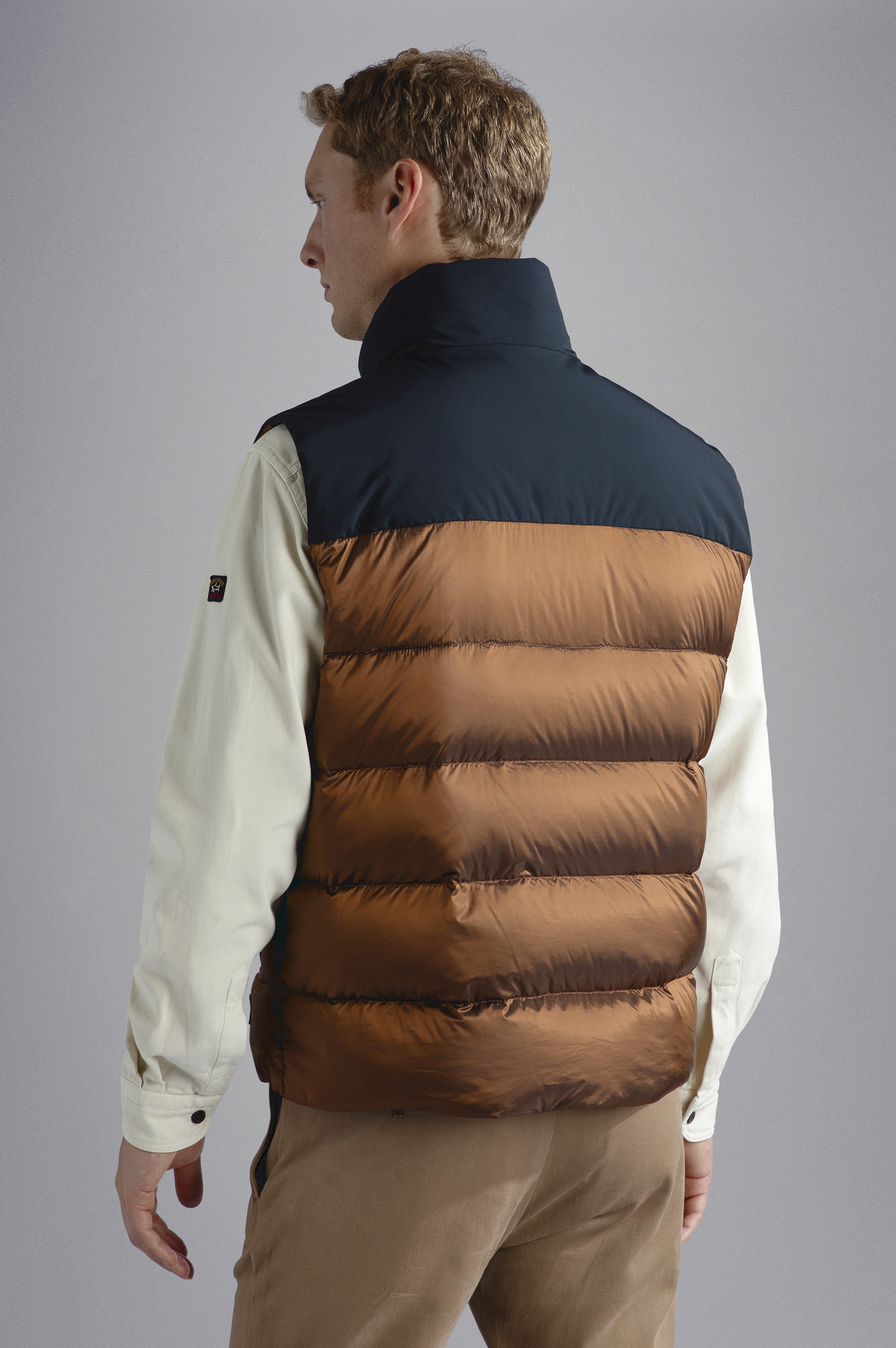 COLOR BLOCK QUILTED VEST - 3