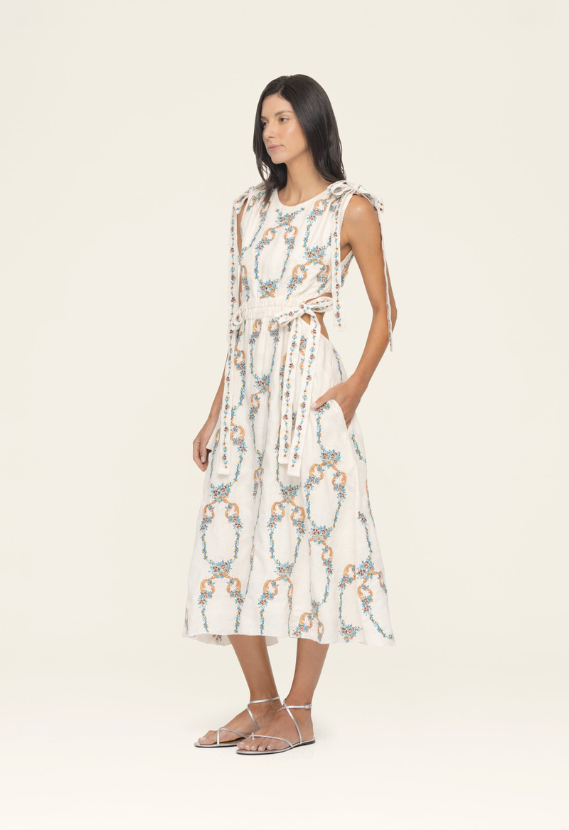 Agua by Agua Bendita Guaguanco Florero Midi Dress outlook