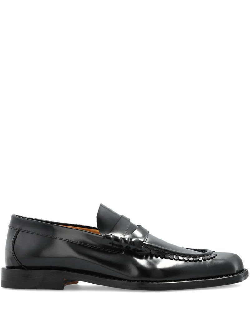 Coin leather loafers 1