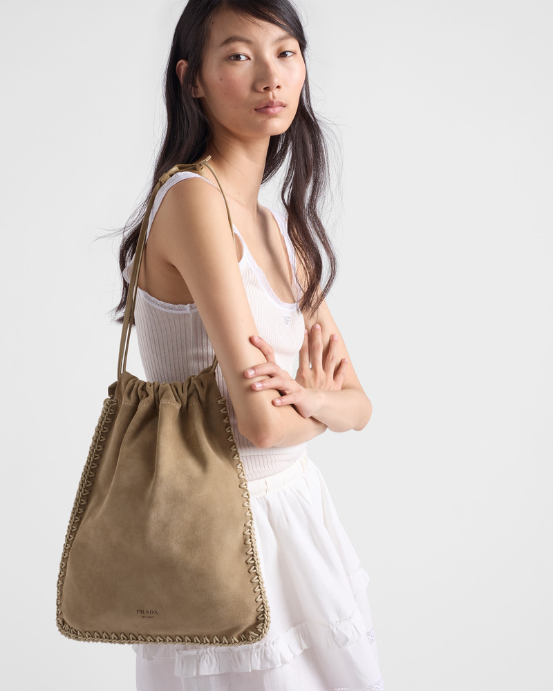 Prada Wish suede pouch 7