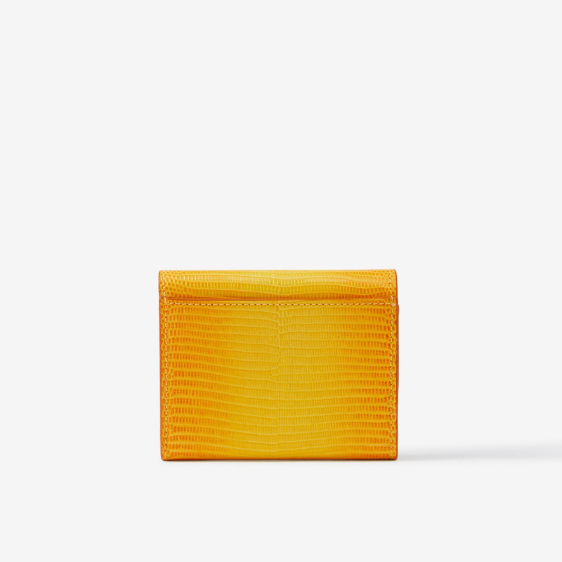 Embossed Leather TB Folding Wallet 3