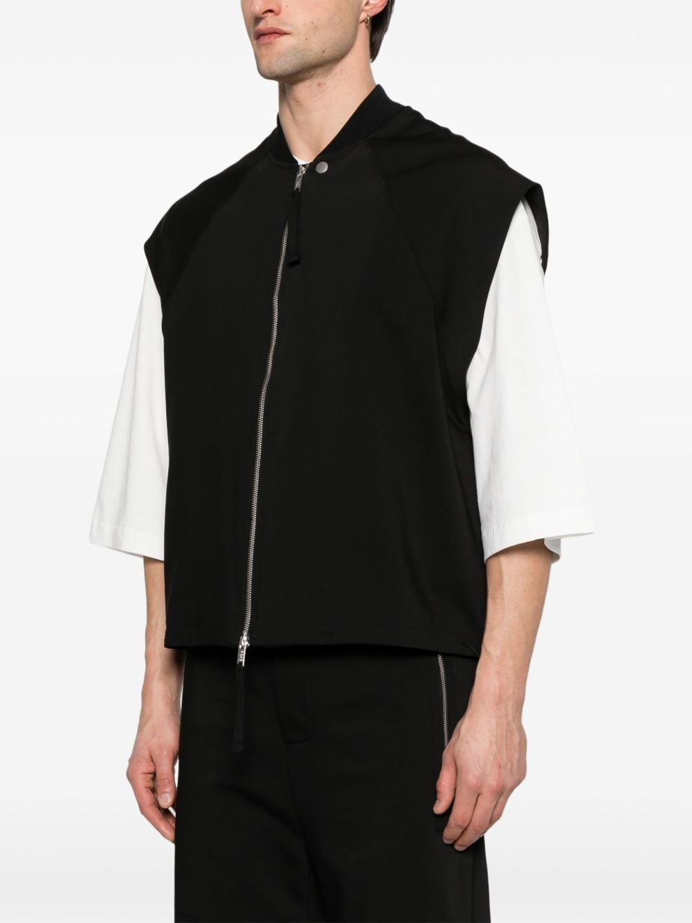 zip-up gilet - 3