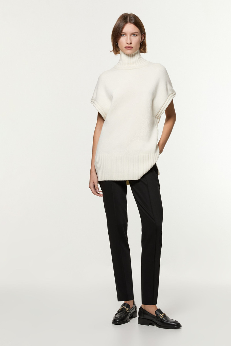 Petite Tailored Pintuck Straight Leg Trouser 1