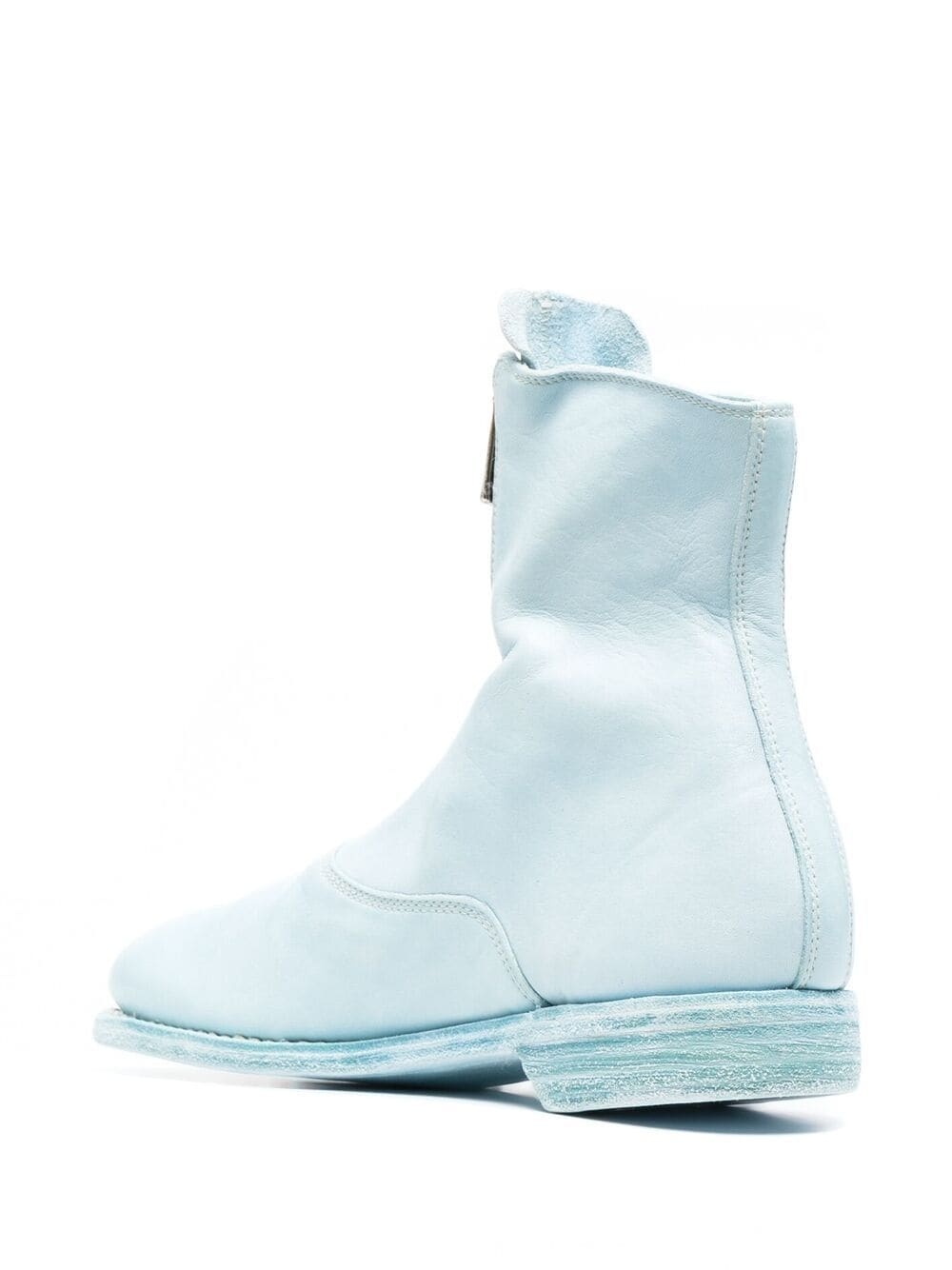 leather zipped boots - 3