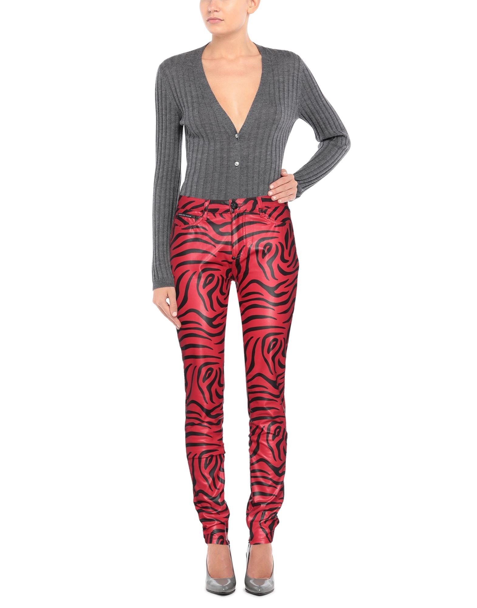 Red Women's Casual Pants - 2