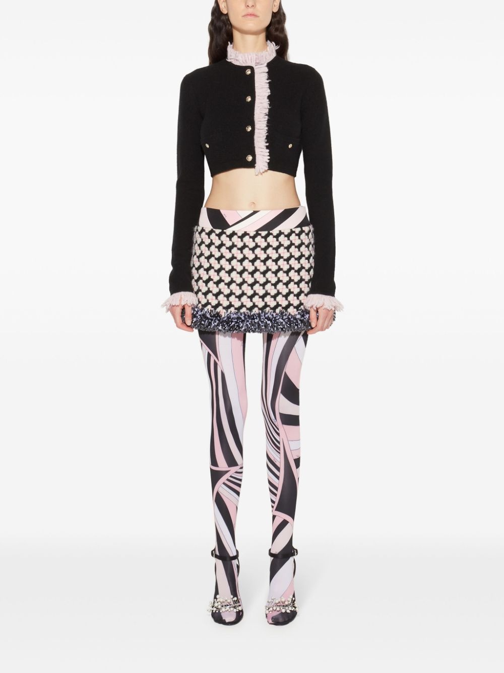 cropped cardigan - 2