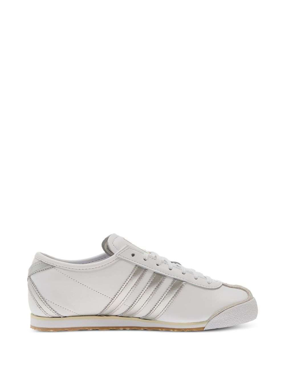 Italia 70s leather silver-stripe sneakers - 3