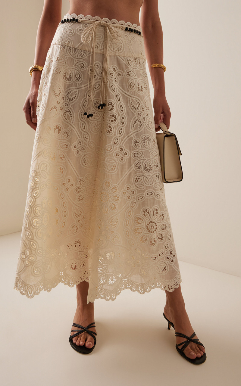 Rhiannon Lace Maxi Skirt ivory 3