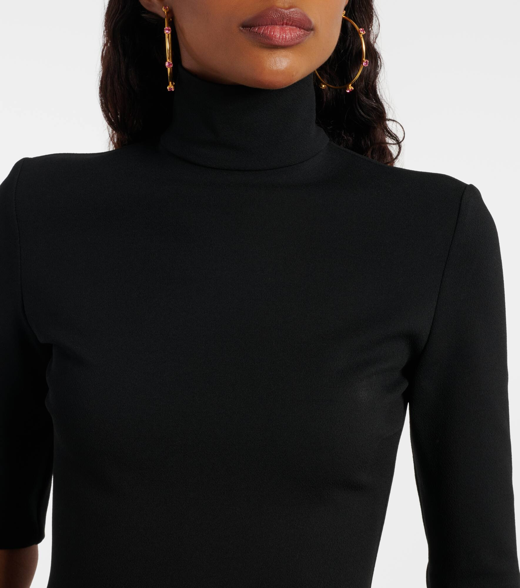 Cotton and silk minidress - 4