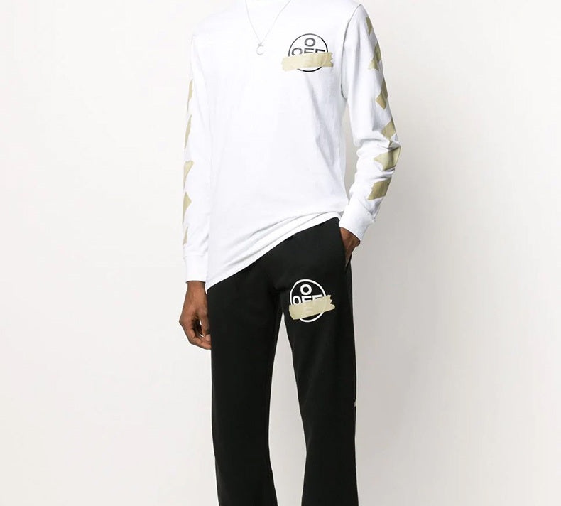 Off-White SS20 Tape Arrows Printing Long Sleeve Men White OMAB001R201850020148 - 3