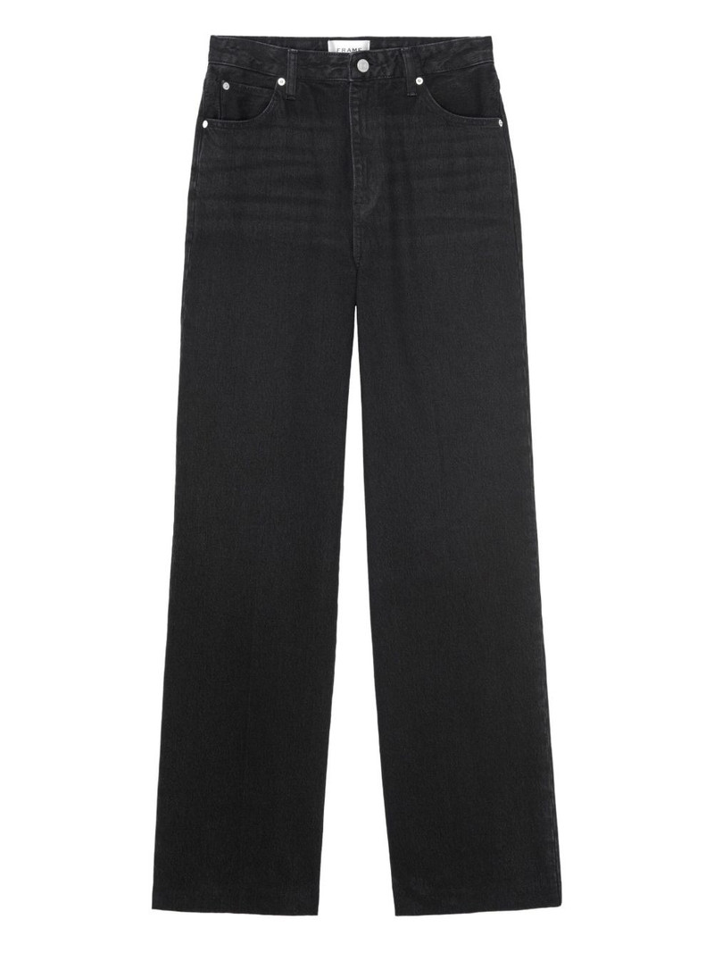 Streamline button-fastening jeans 1