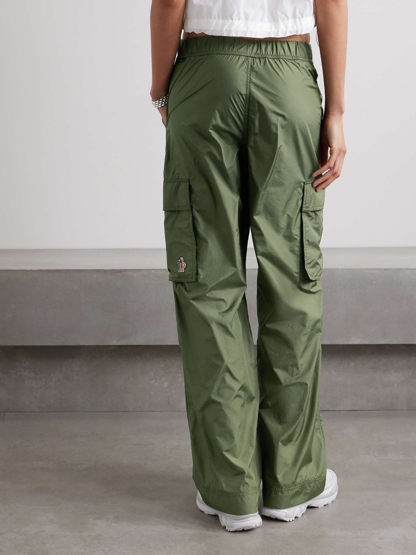 Belted ripstop cargo pants - 4