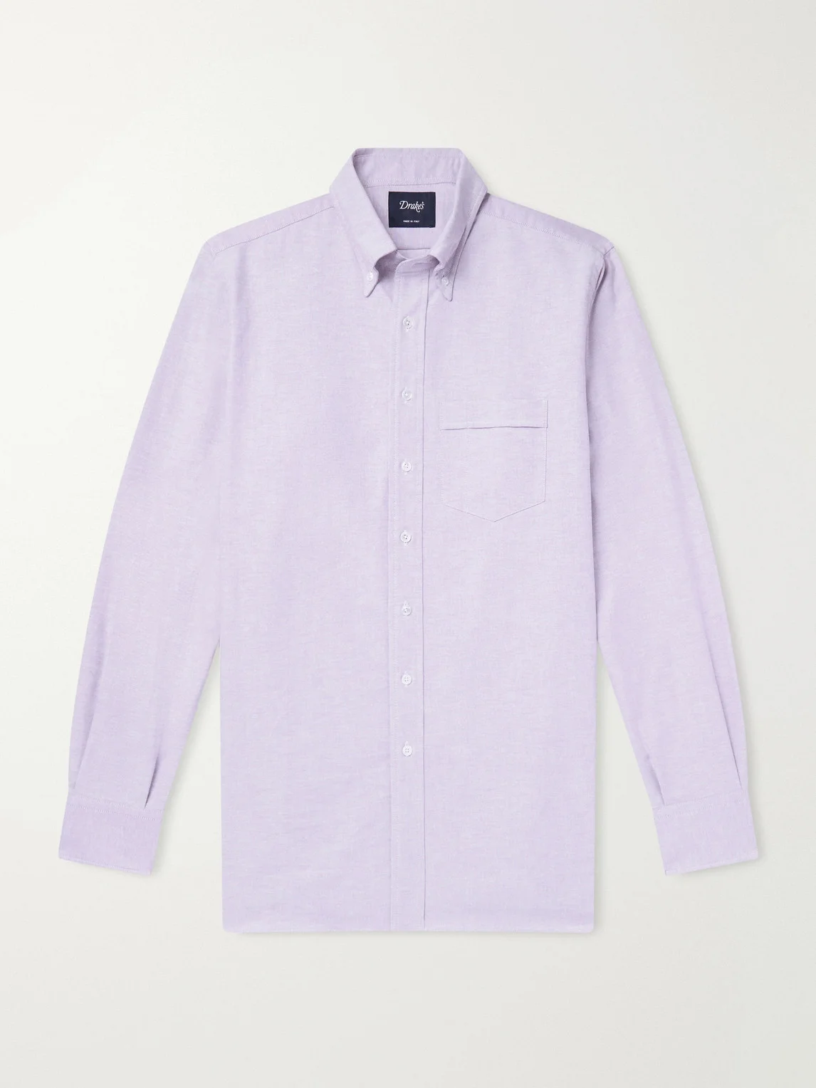 Button-Down Collar Cotton Oxford Shirt - 1