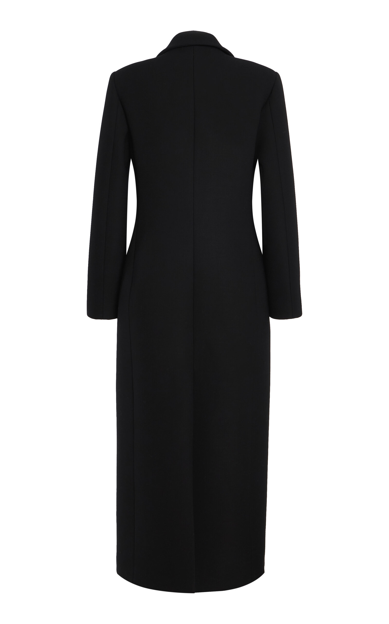 The Demi Double Breasted Virgin Wool Coat black - 6
