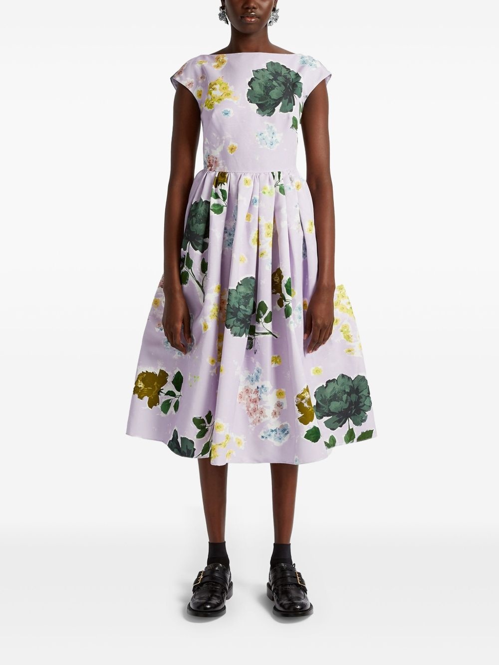 boat-neck midi dress - 3