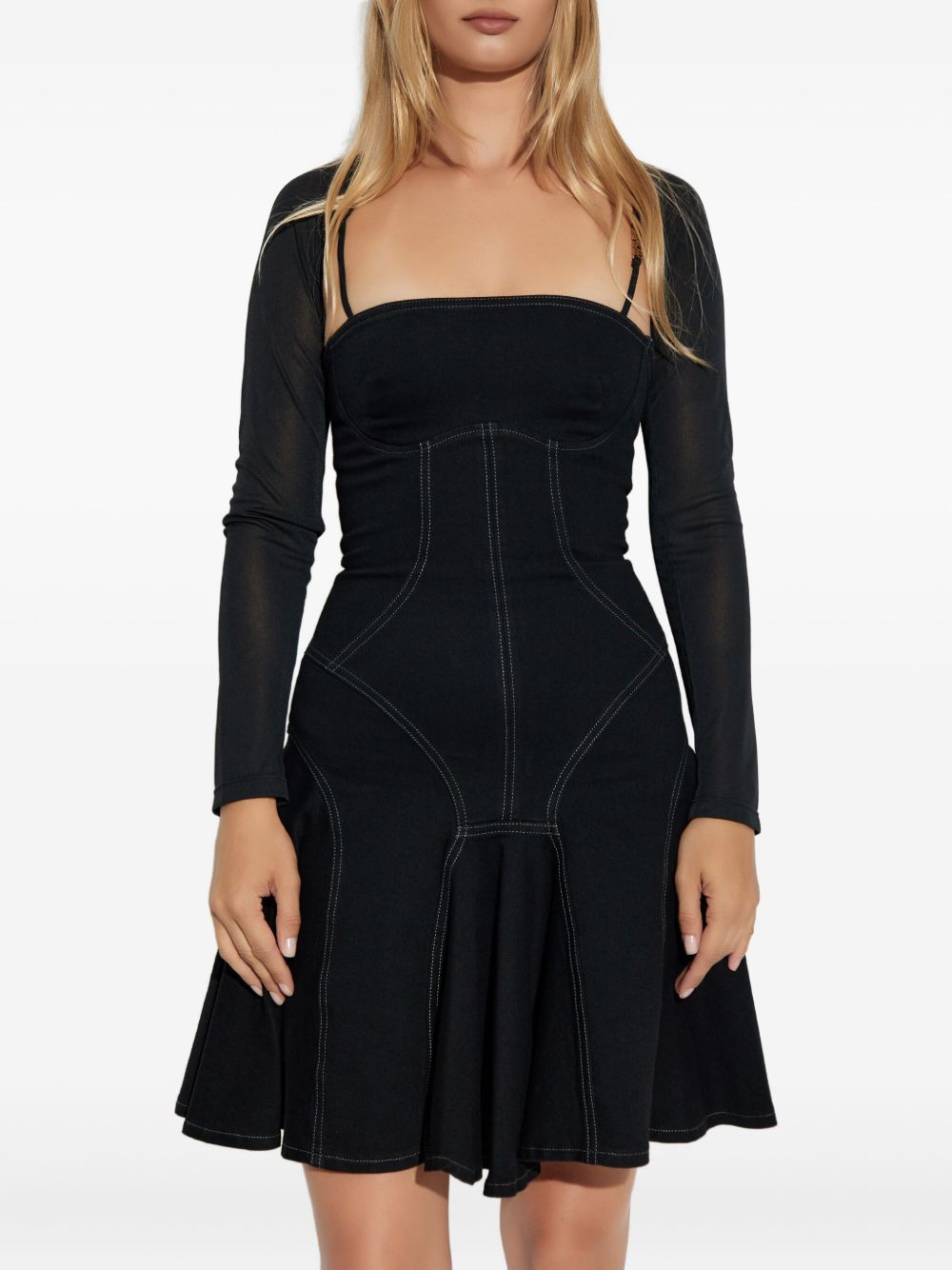 flared corset dress - 3
