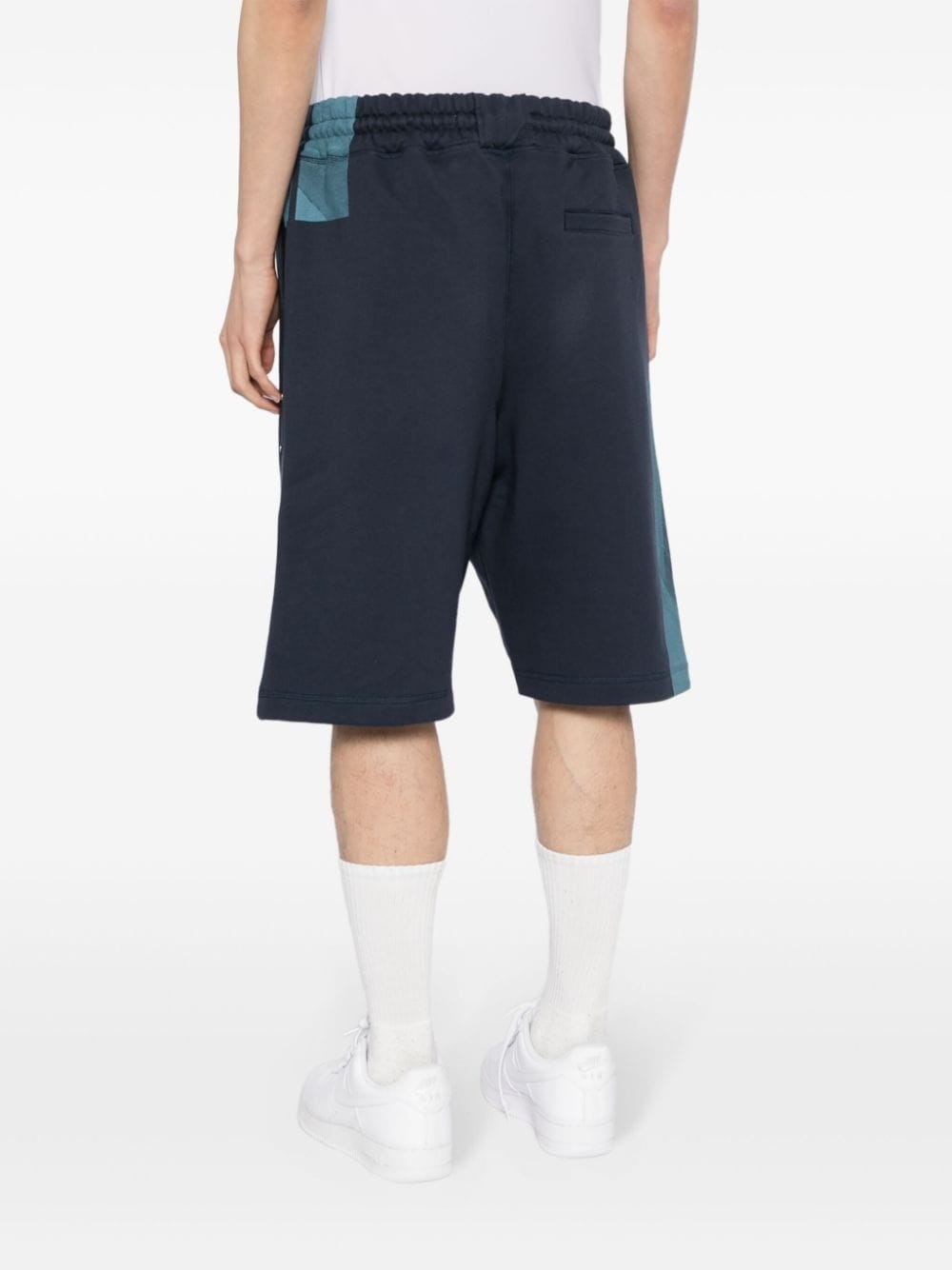 Strand colour-block cotton track shorts - 4
