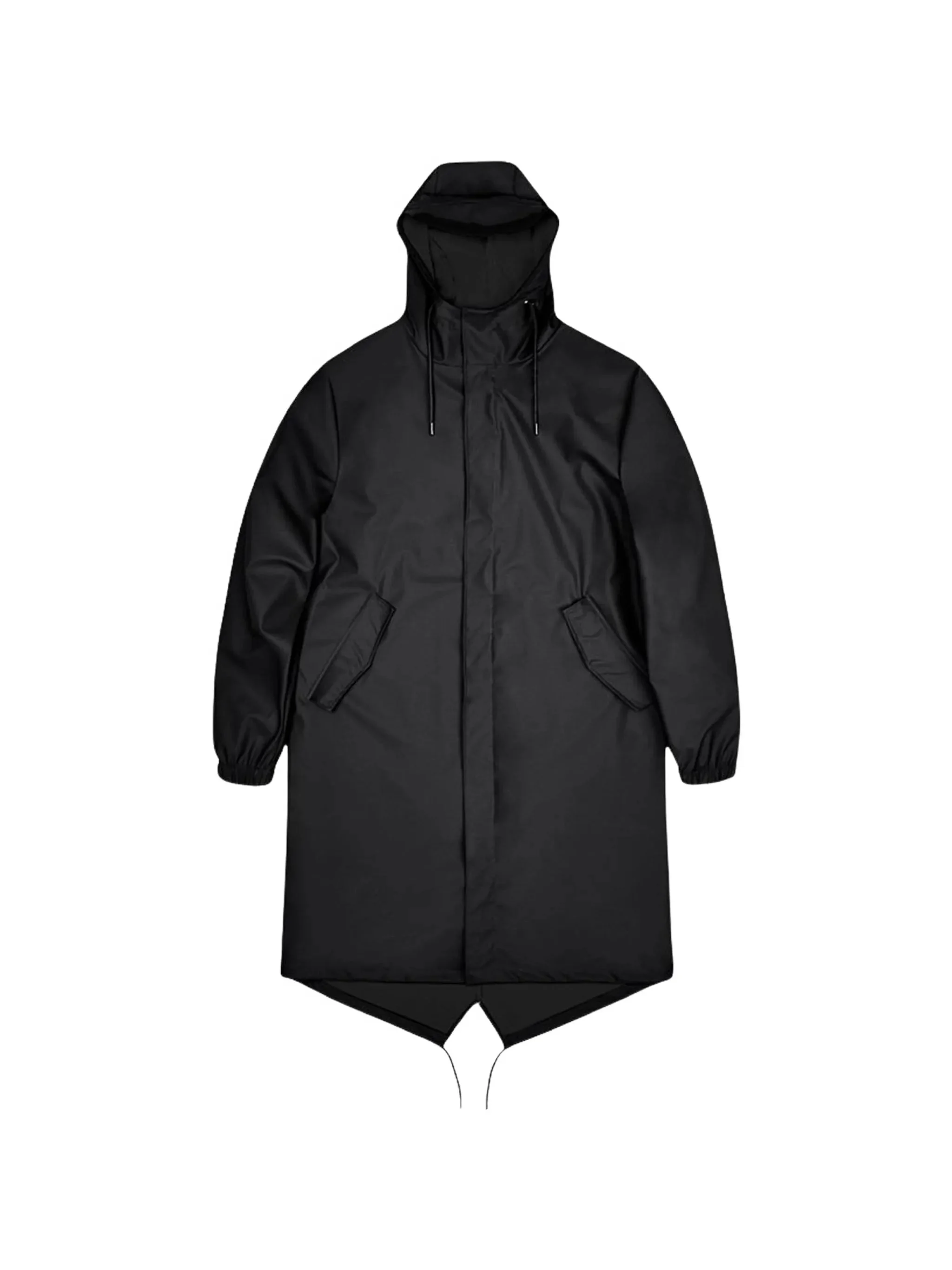 Rains Fishtail-hem Drawstring-hood Parka - 1