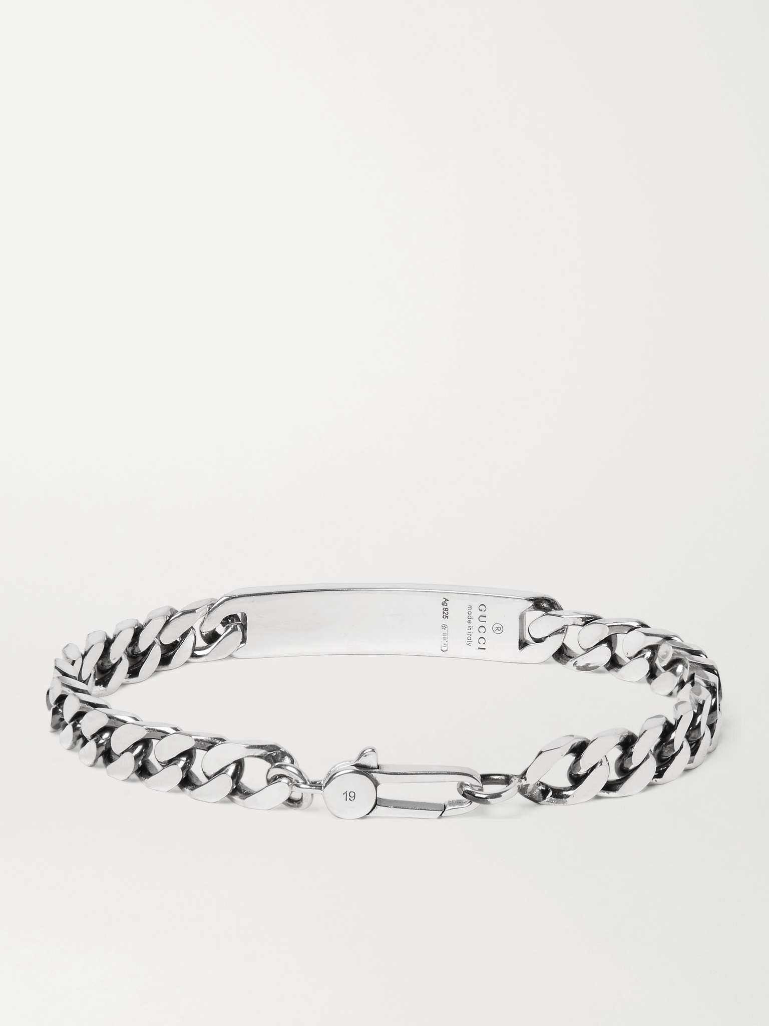 GucciGhost Engraved Sterling Silver ID Bracelet - 3