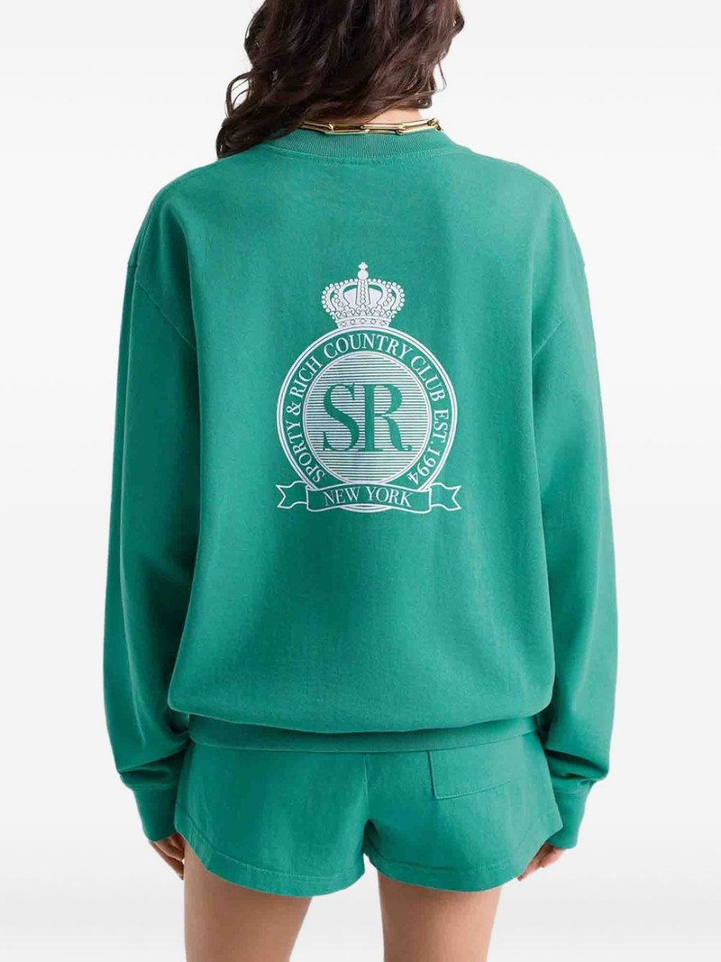 embroidered-logo sweater 3