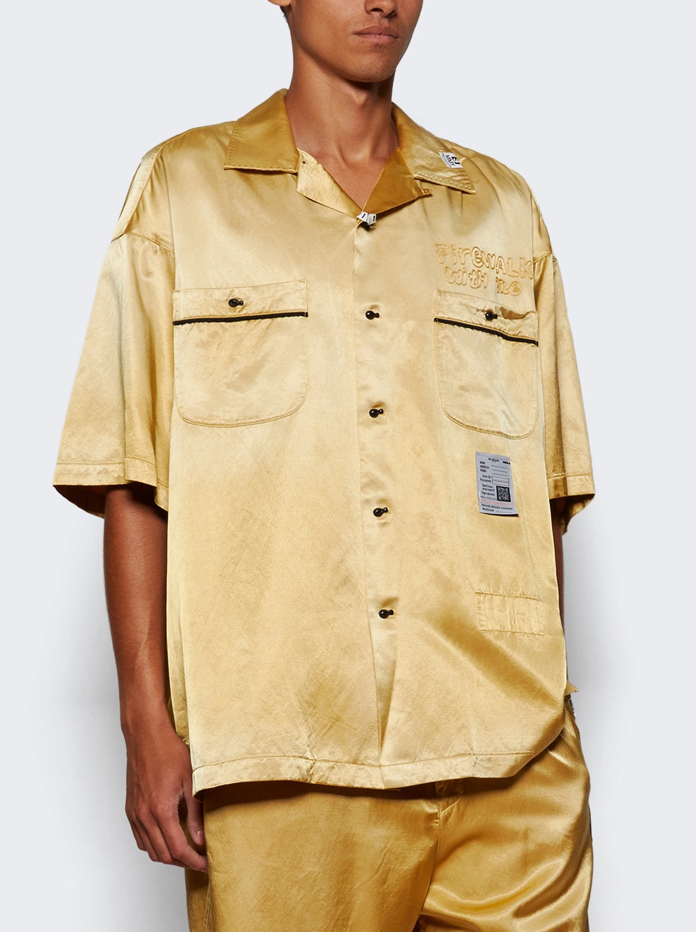 Bowling Short Sleeve Shirt Yellow - 2