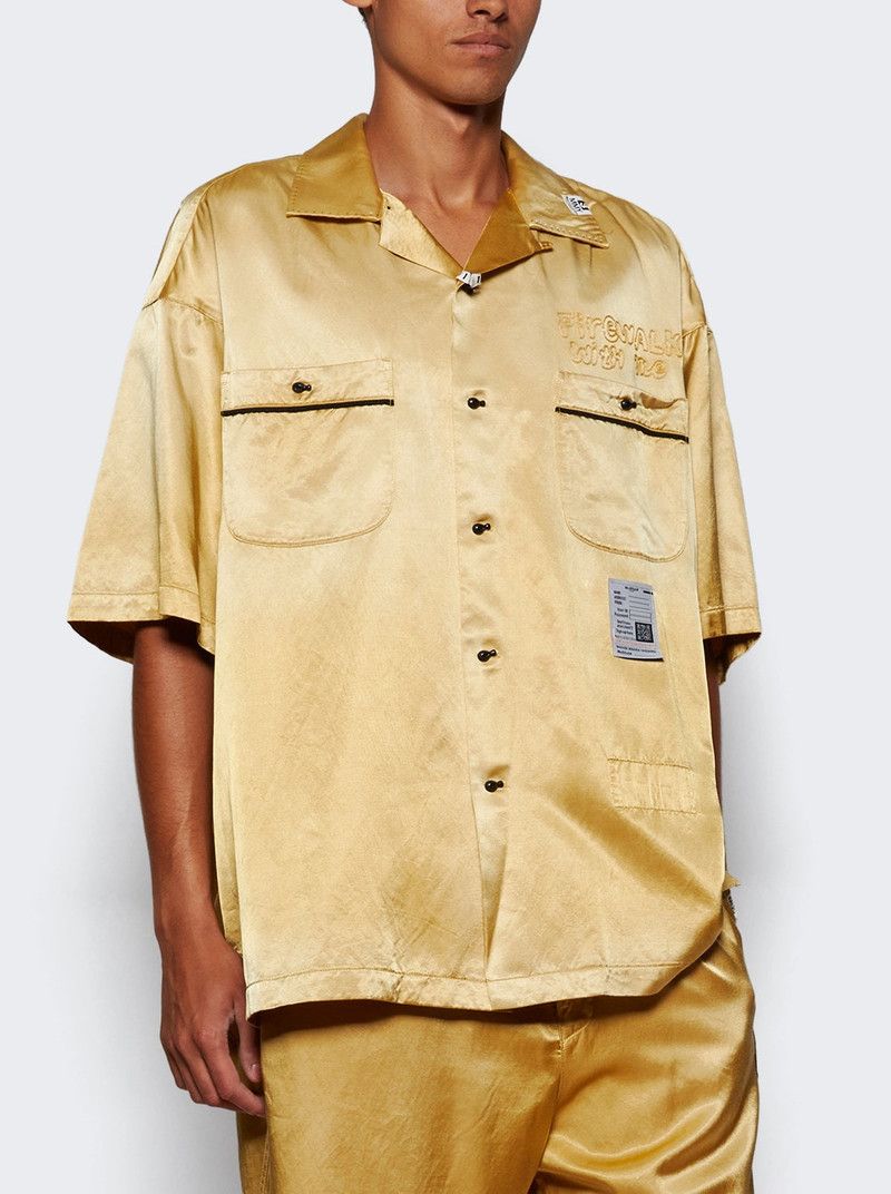 Maison MIHARAYASUHIRO Bowling Short Sleeve Shirt Yellow outlook