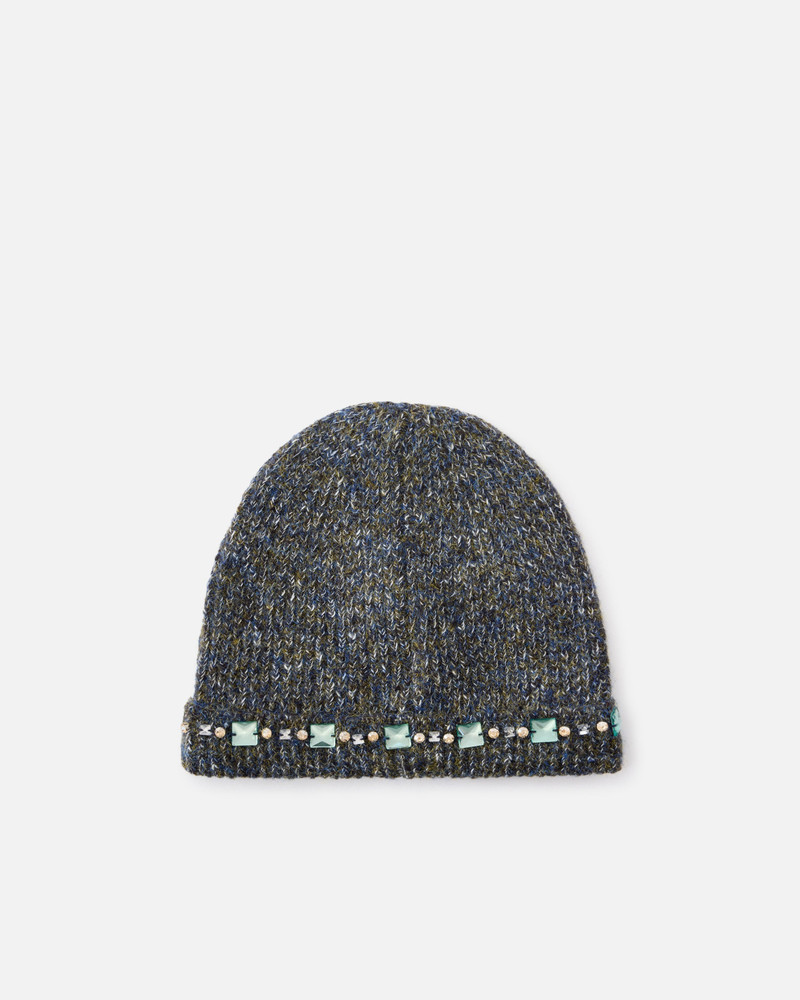PINKO WINTER BEANIE WITH CHATONS ON THE EDGE outlook