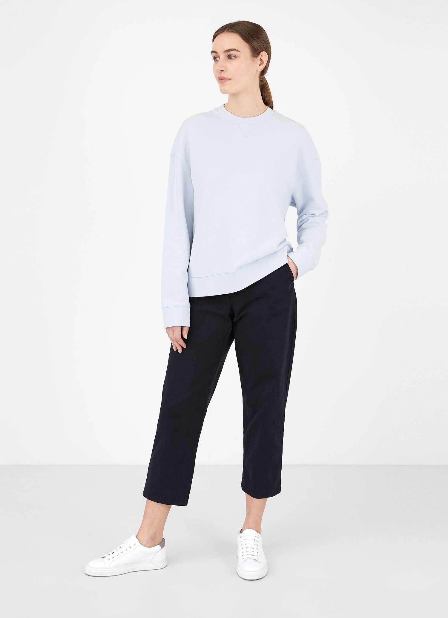 Relaxed Loopback Sweatshirt - 3