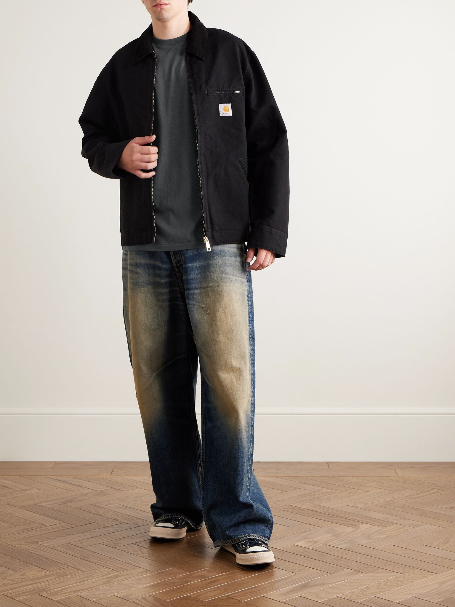 Cotton and Cashmere-Blend Jersey T-Shirt Charcoal - 2
