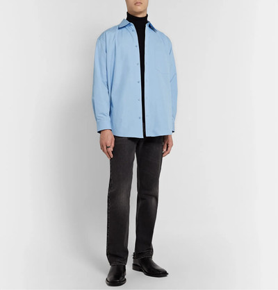 BALENCIAGA Logo-Apppliquéd Cotton-Poplin Shirt outlook