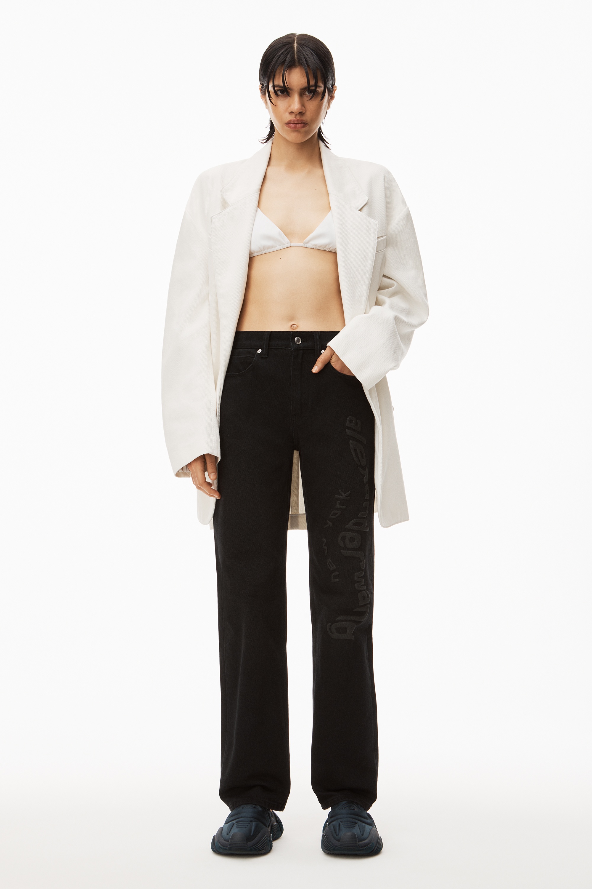 PUFF LOGO EZ - STRAIGHT LEG JEAN IN DENIM - 2