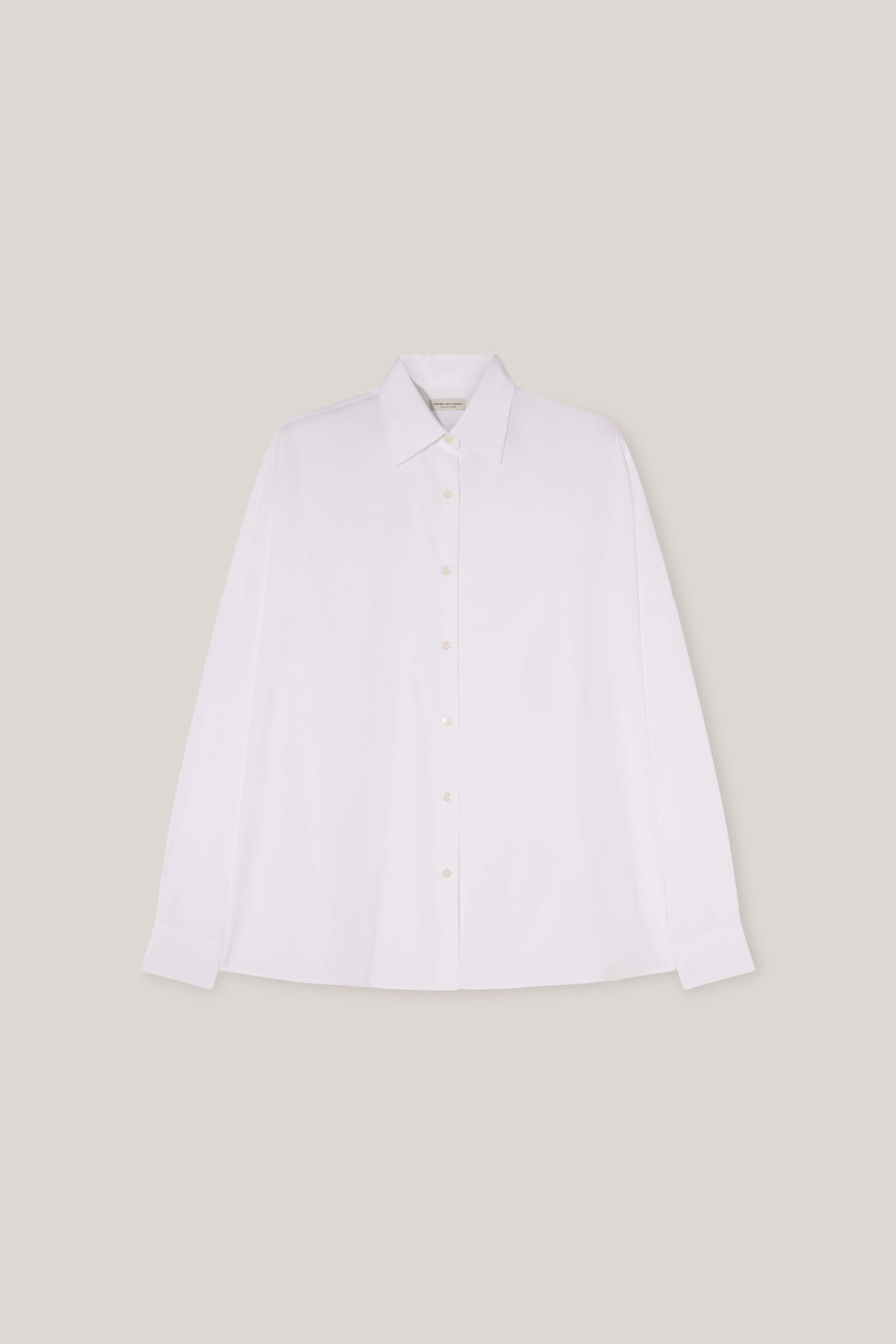 Oversize Shirt in Cotton Popeline - 5