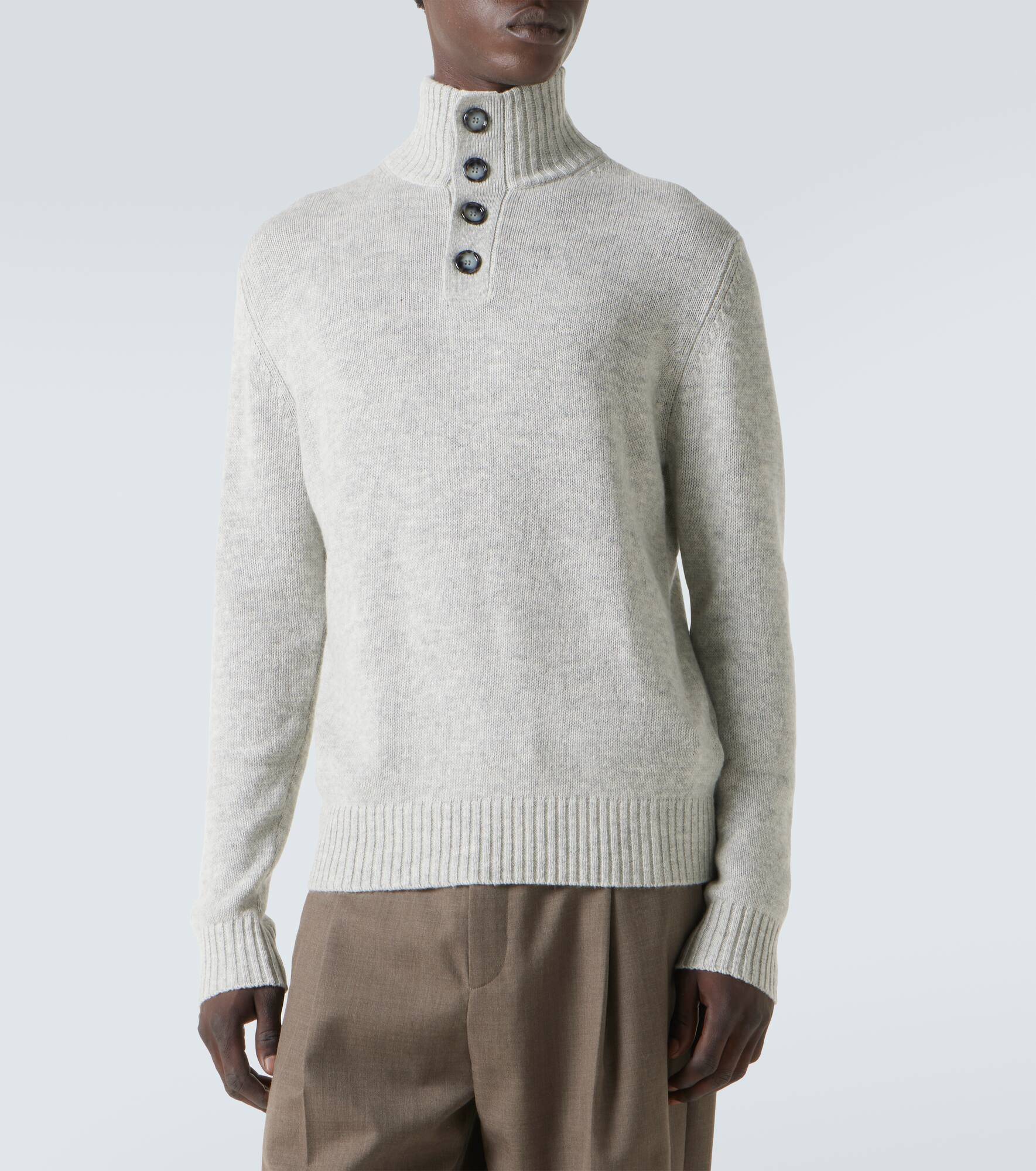Wool and cashmere turtleneck sweater - 3
