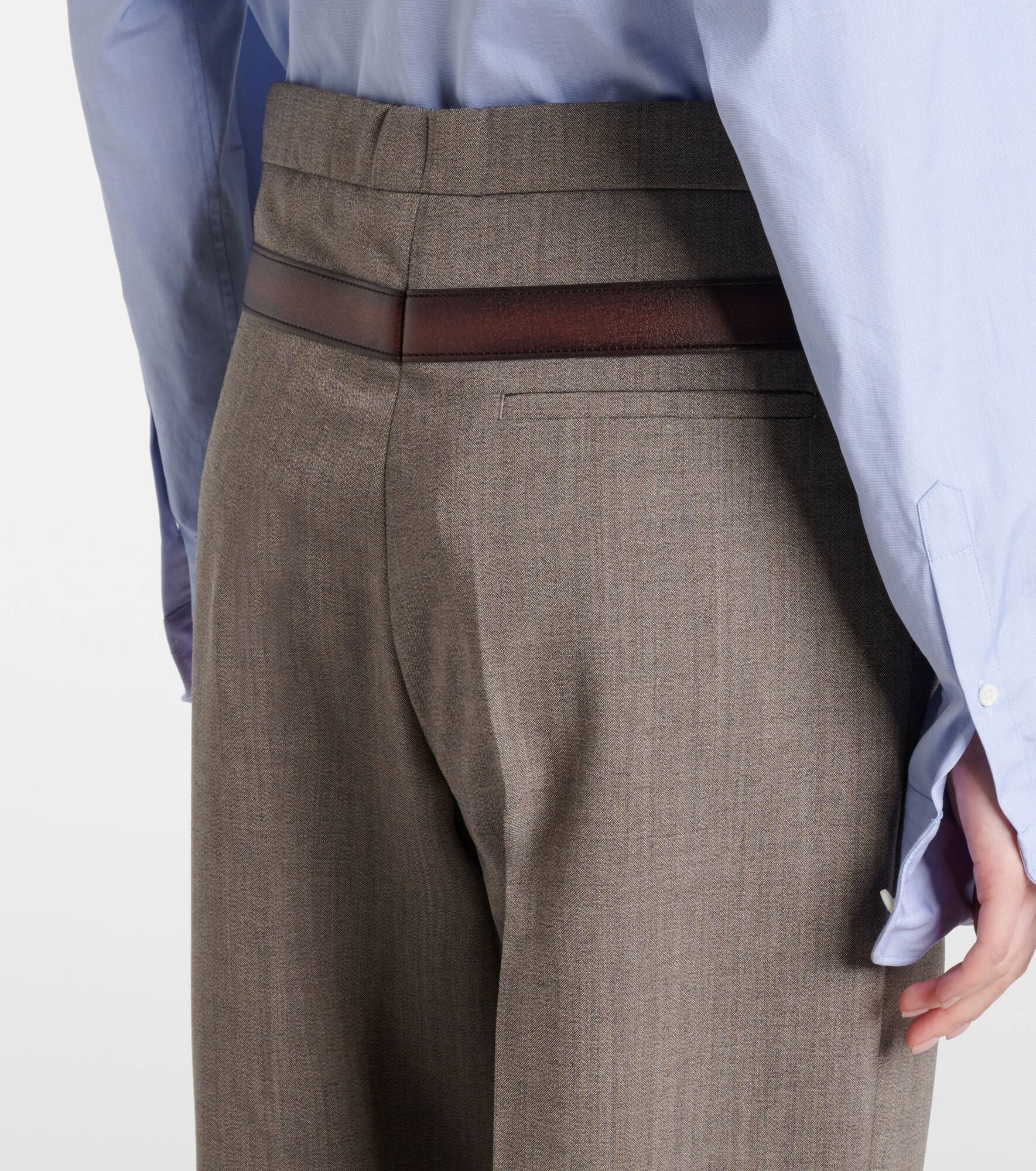 Trompe l'œil straight pants - 5