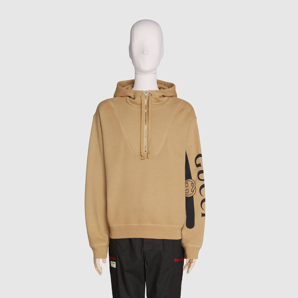 Gucci logo print hooded sweatshirt - 3