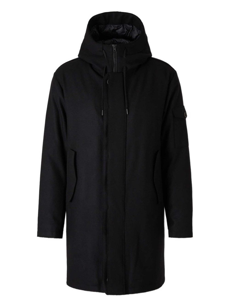 high collar long coat 1