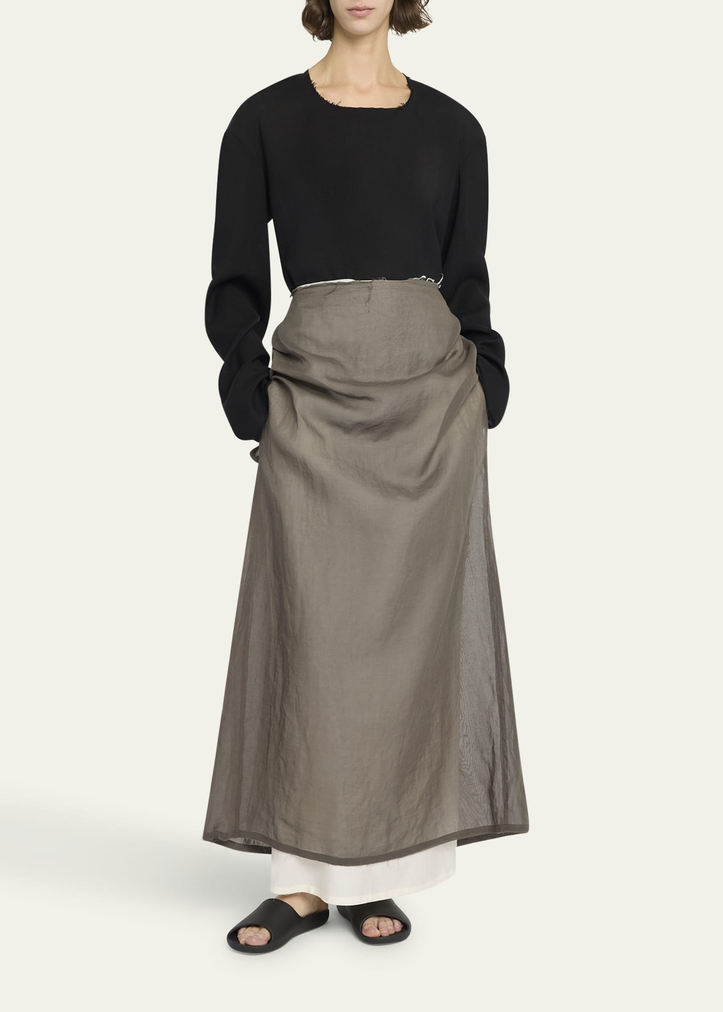 Zaira Layered Maxi Skirt - 2
